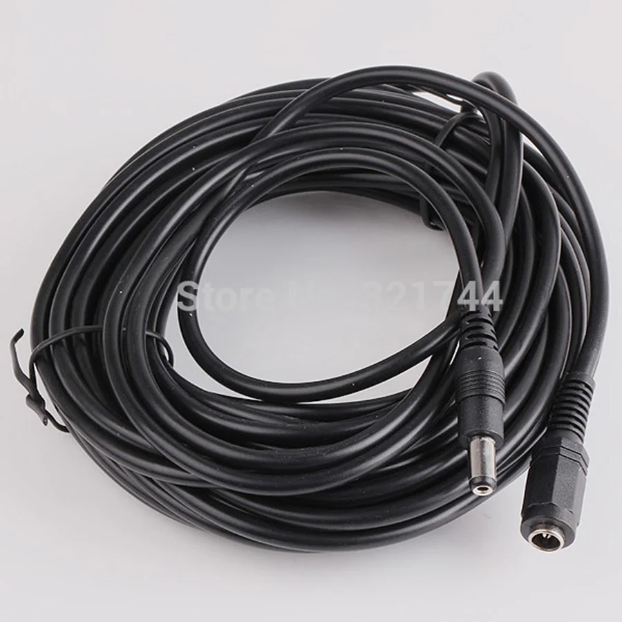 5,5x2,1 мм/5,5*2,1 22AWG источник питания постоянного тока штекер Удлинительный кабель мама-папа шнур 10 метров для камеры видеонаблюдения