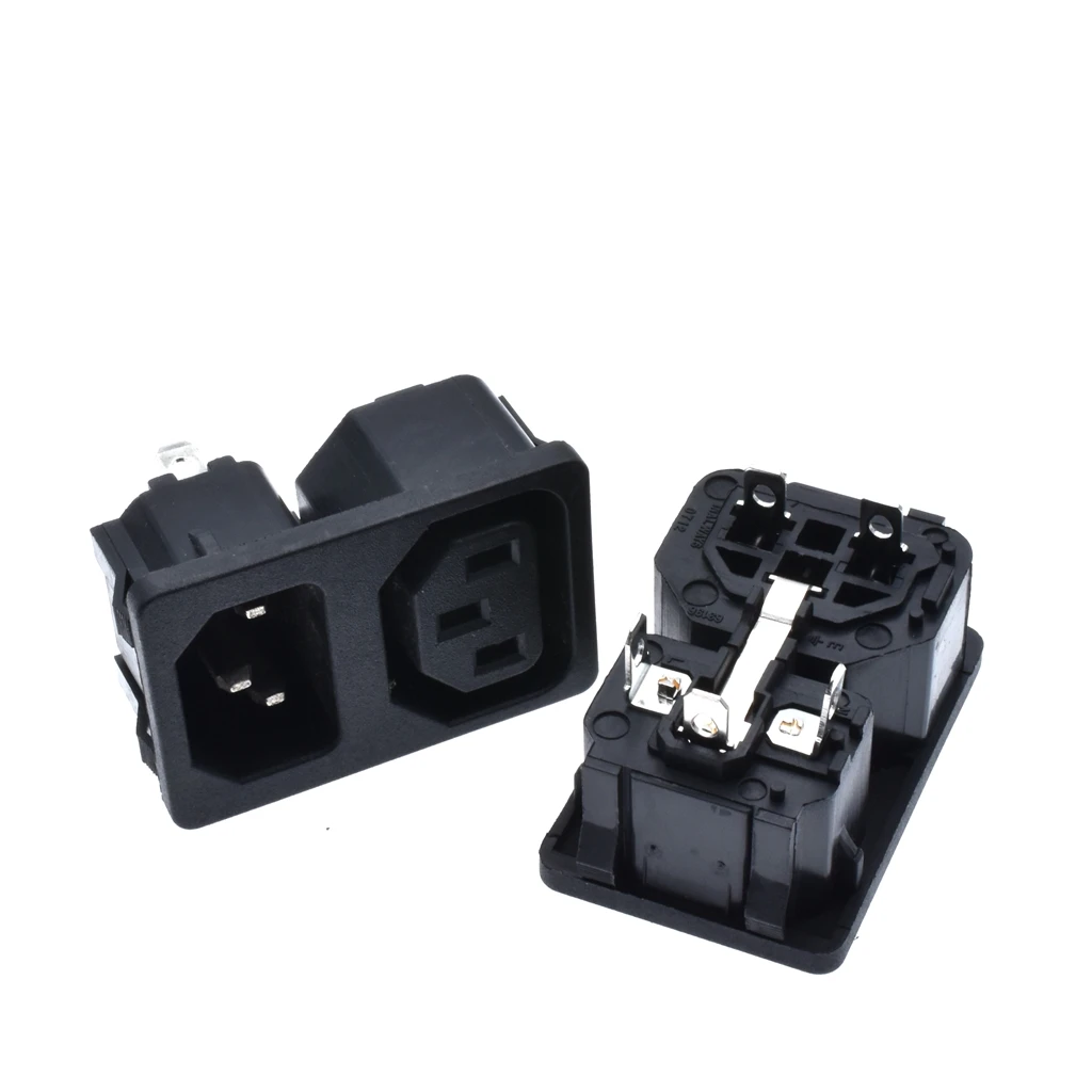 IEC320 C14 комбинированная двухсторонняя розетка на вход C13 электрическая