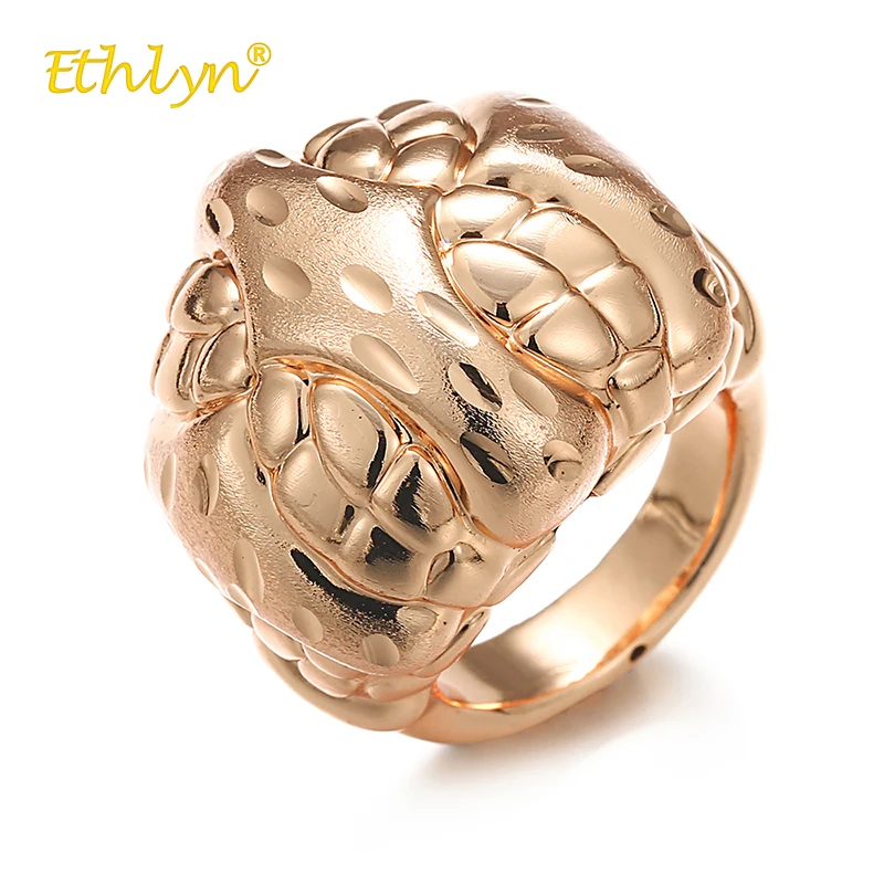 Бижутерия ethlyn Новые африканские полые кольца для унисекс золотого цвета