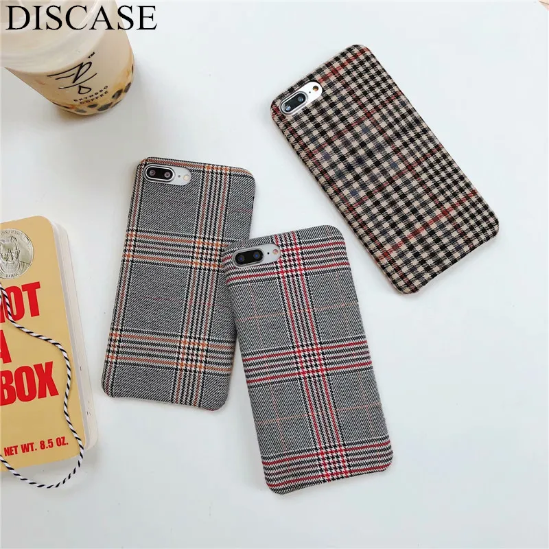 DISCASE ПК Жесткий корпус чехол для iphone XS XR Max простой INS корейский стиль суб-ткань X 8 7
