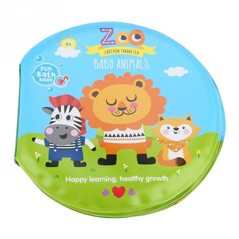 Zoo Детские Игрушки для раннего обучения, игрушки для ванной, книги с BB устройством, детские игрушки для душа, водонепроницаемые развивающие игрушки, забавный зоо, морской номер, книга - Цвет: Zoo