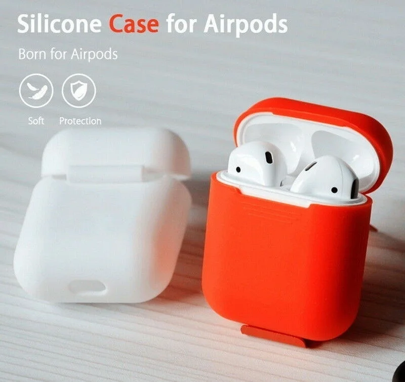 Защитный силиконовый чехол для Apple AirPods беспроводные наушники аксессуары