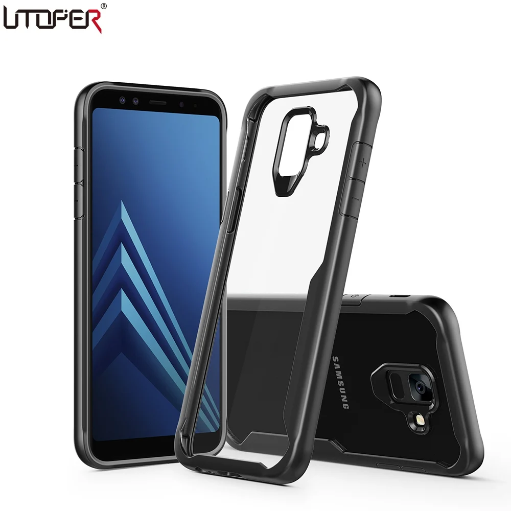 For Samsung A6 2018 Coque Galaxy Plus Transparent Shockproof Cover Case |