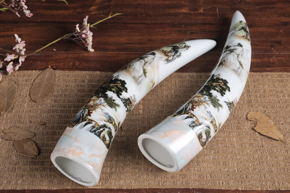 Набор античных керамических ваз Цзиндэчжэнь цвета слоновой кости Классические