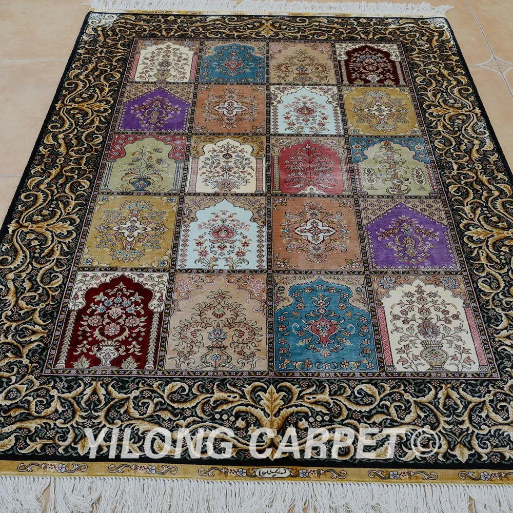 Ковер Yilong 4 &quotx 6&quot с винтажным дизайном в саду ковер ручной работы античном стиле