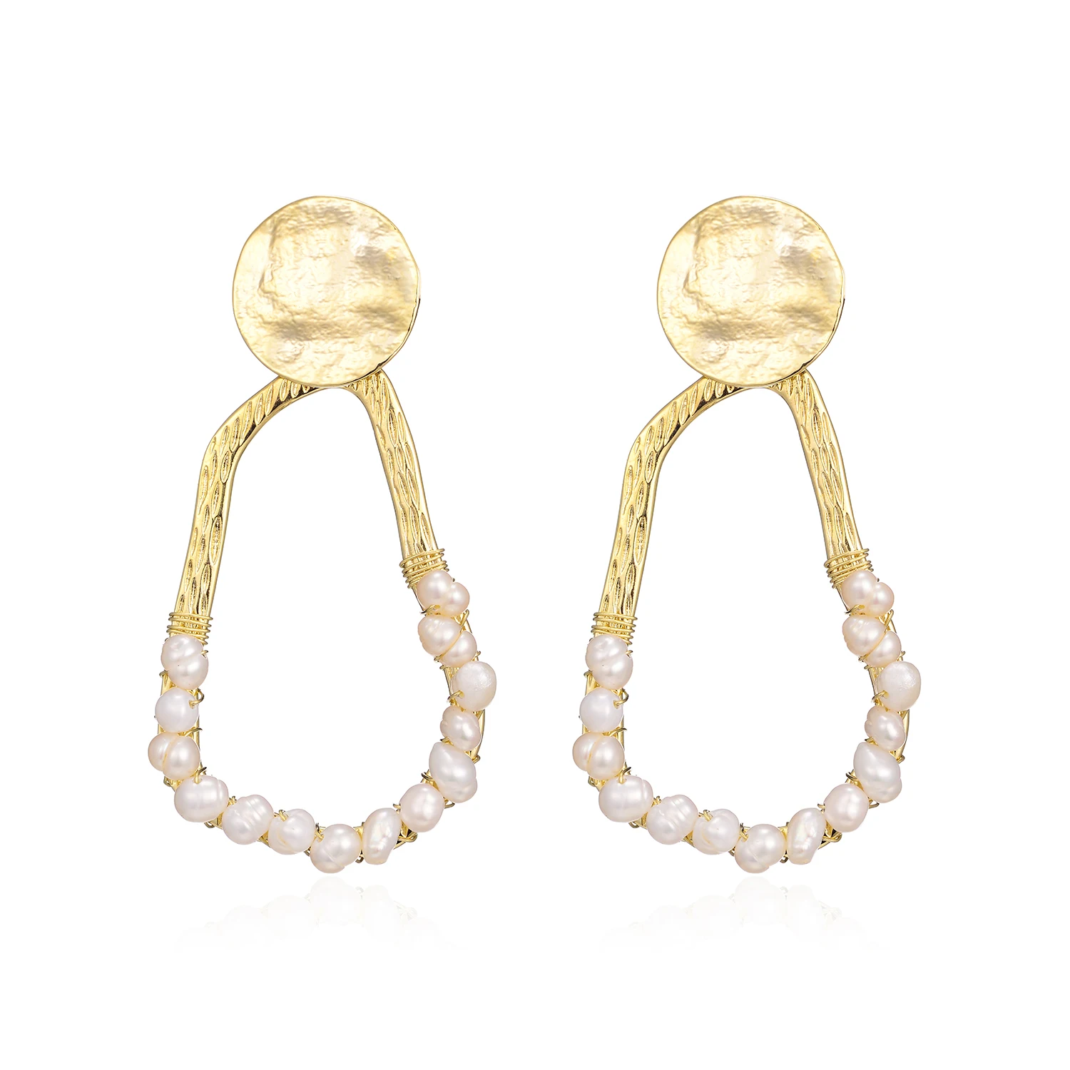 Жемчужные круглые серьги-капли для женщин новые медные серьги модные ювелирные