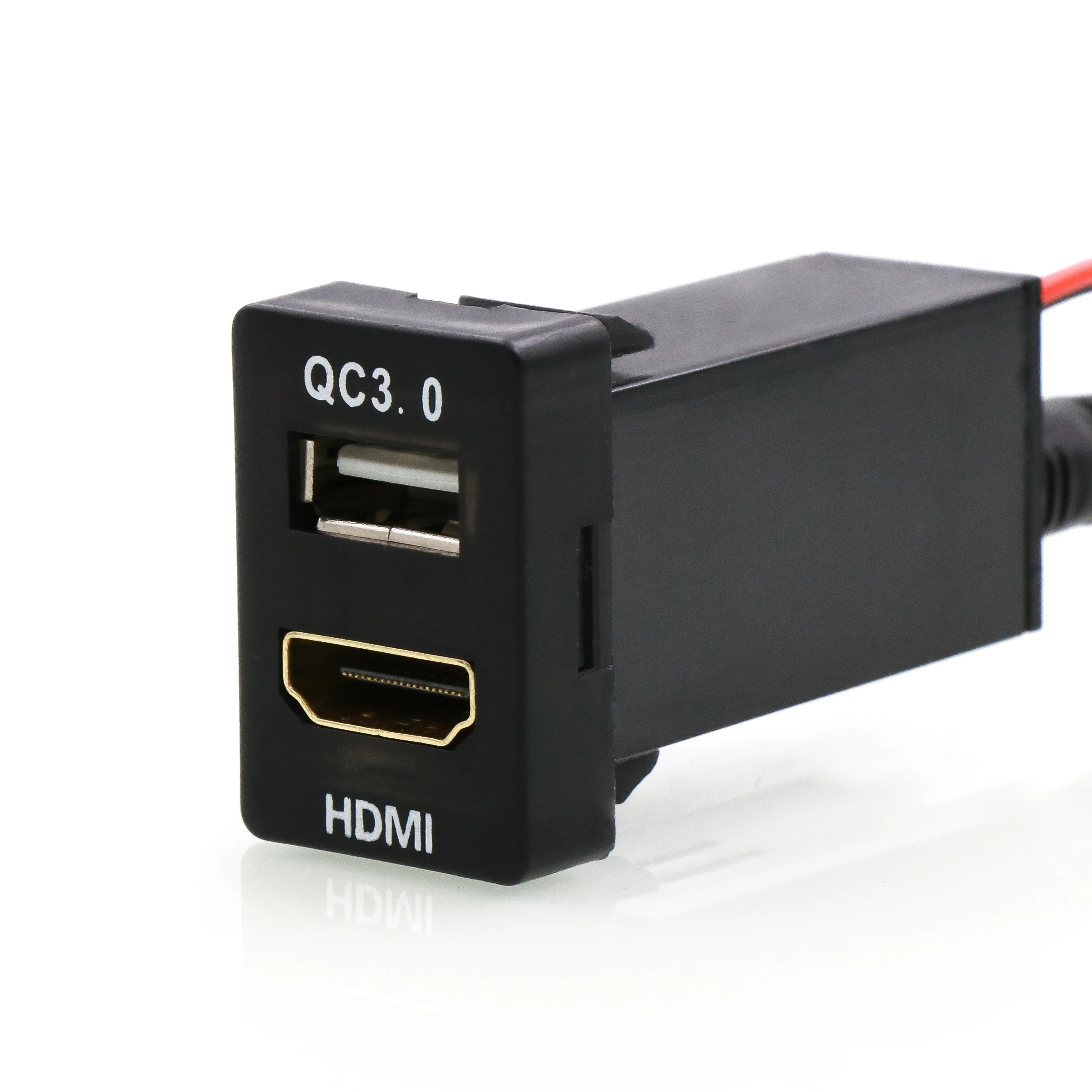 Автомобильное быстрое зарядное устройство USB QC3.0 с разъемом HDMI для TOYOTA Camry Corolla Yaris