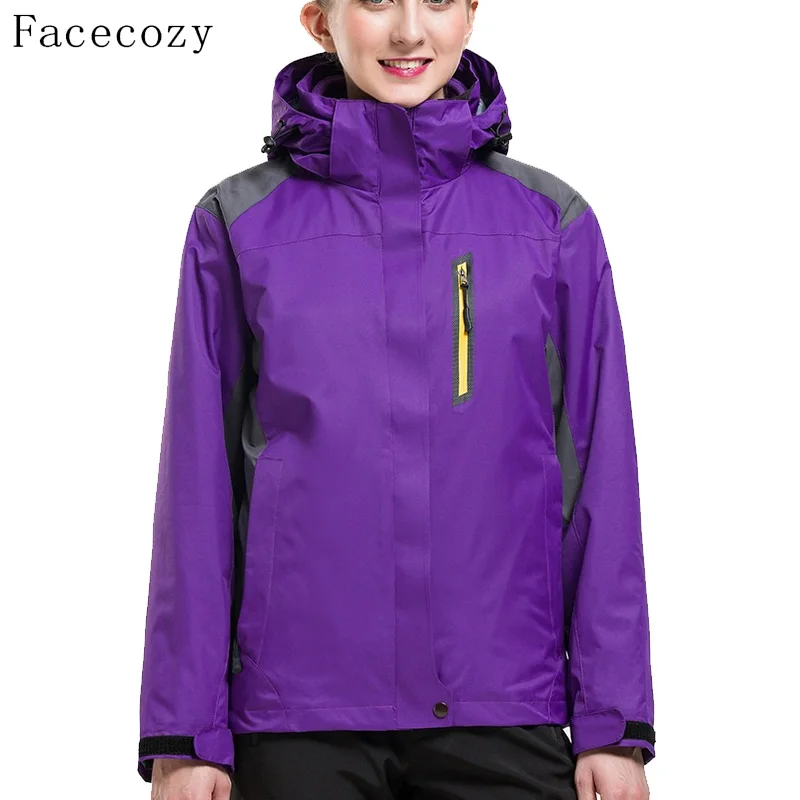 Женские куртки с капюшоном Facecozy ветронепроницаемое пальто для альпинизма и