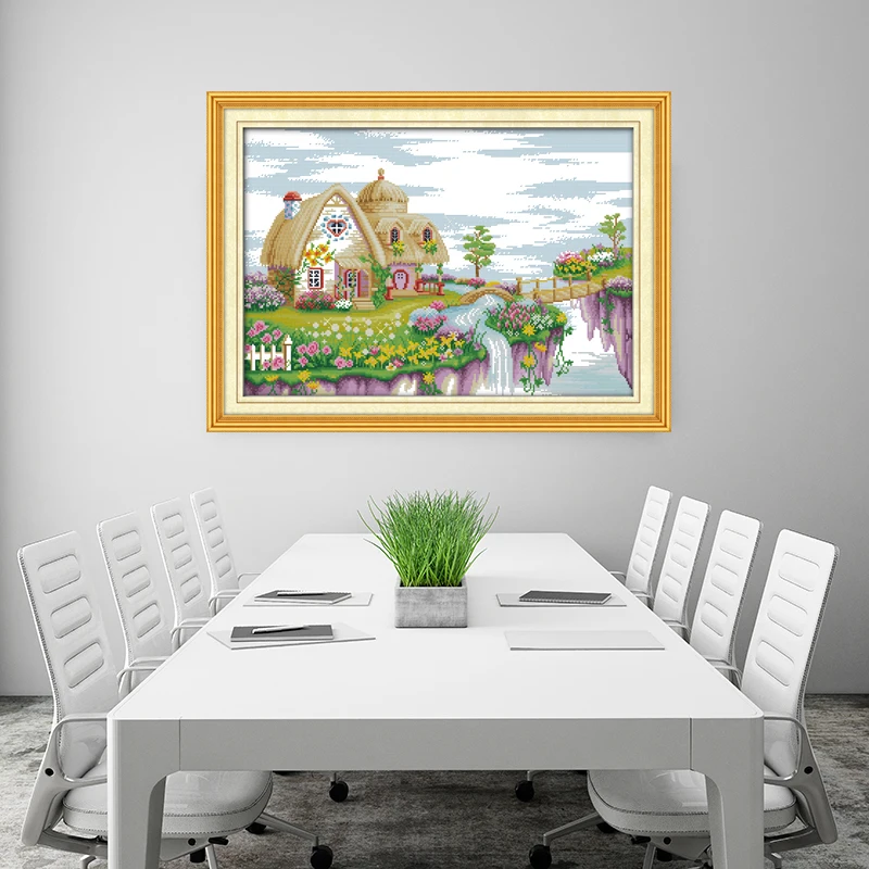 Dream Land место счетный крест DMC 11CT 14CT вышивка крестом пейзаж наборы для вышивки