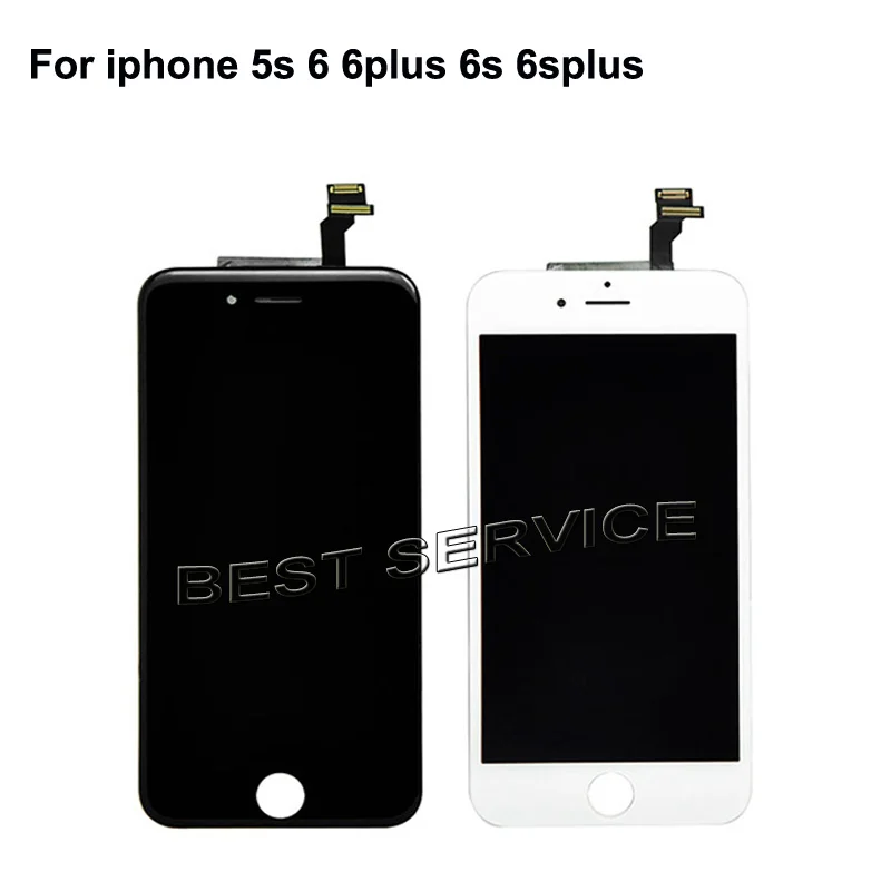ЖК-дисплей для iPhone 5S 6 6s 6plus plus сенсорный экран с дигитайзером в сборе iphone черный