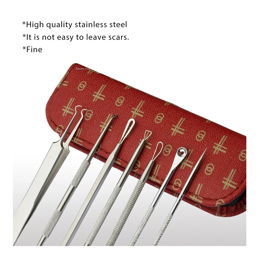 7 шт. пинцет для удаления черных точек|Устройство ухода за кожей лица| |