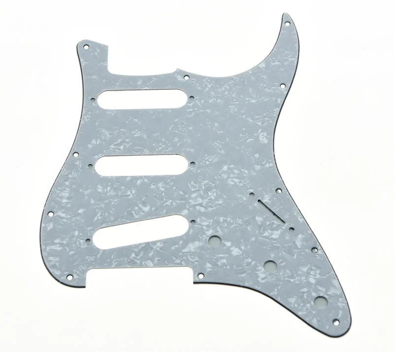 White Pearl KAISH 8 цветов ST/Strat Гитара накладка царапины пластины обратный мост Подходит Jimi/Hendrix Stratocaster - Цвет: White Pearl