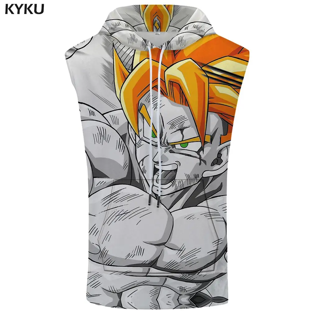 Tank Top 20 KYKU Dragon Ball Толстовка без рукавов куртка в стиле Гоку молния Стрингер месть рубашки 3D майка для бодибилдинга мужская одежда - Цвет: Tank Top 20