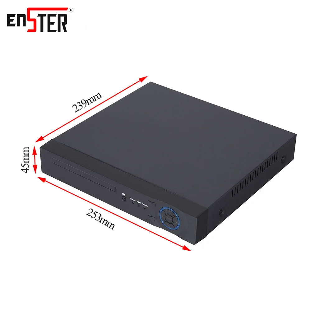 4 канальный 8 сетевой видеорегистратор ENSTER 48 В H.265 с портами IEEE802.3af PoE поддерживает