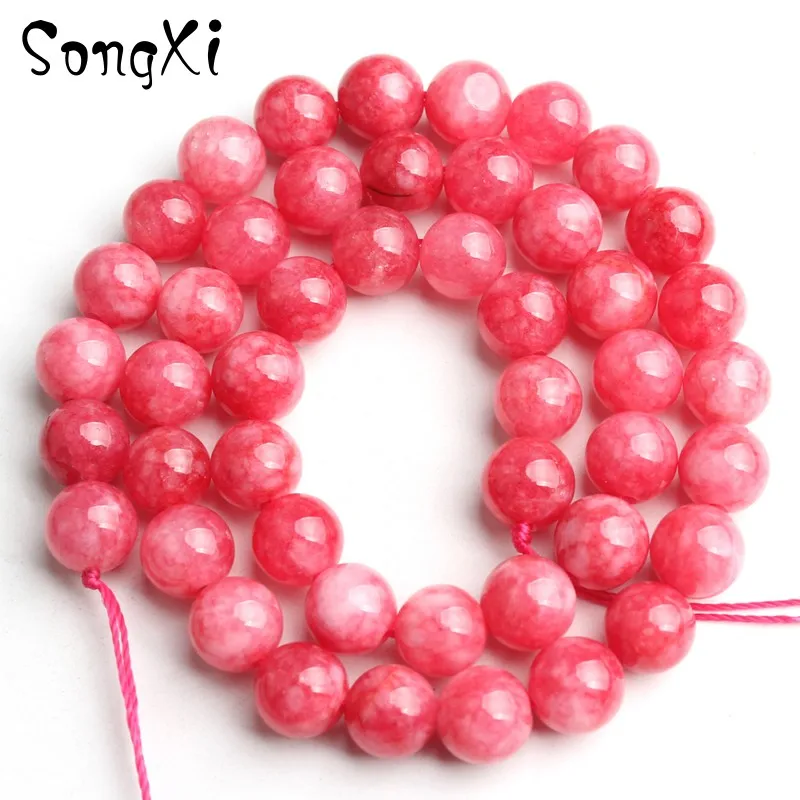 Круглые красные Rhodochrosite для изготовления ювелирных изделий Свободные каменные