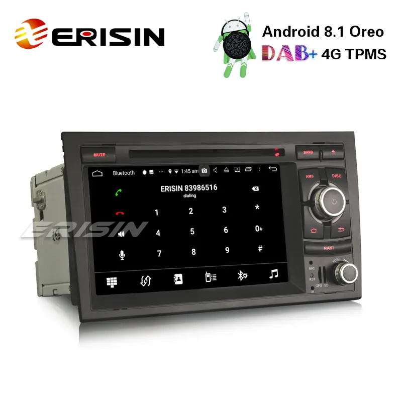 Erisin ES7628A 7 &quotAndroid 8 1 DAB + Радио DVD плеер 4G система контроля давления в шинах