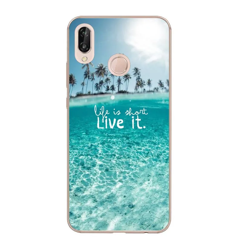 Летний Мягкий ТПУ силиконовый чехол для телефона huawei mate 10 lite mate 20 Pro P8Lite P9 P10 Lite P20 Pro P30 Lite P30 Pro Чехол