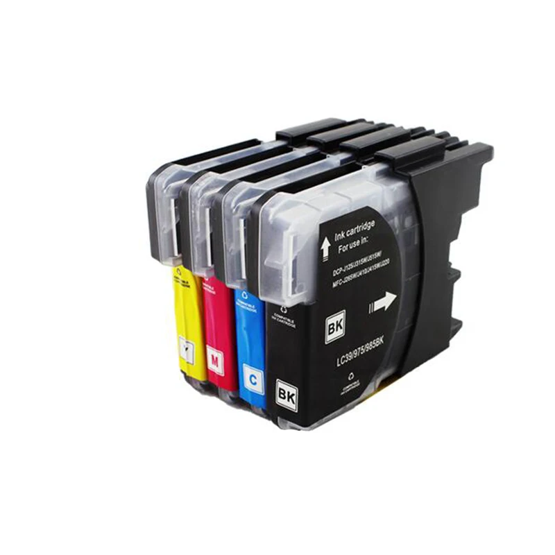 

2BK 1Y 1C 1M 1Y LC975 LC-985 LC39 Inkjet Ink Cartridges For Brother MFC-J220 J265W MFC-J410 MFC-J415W J125 J315W DCP-J125 J315W