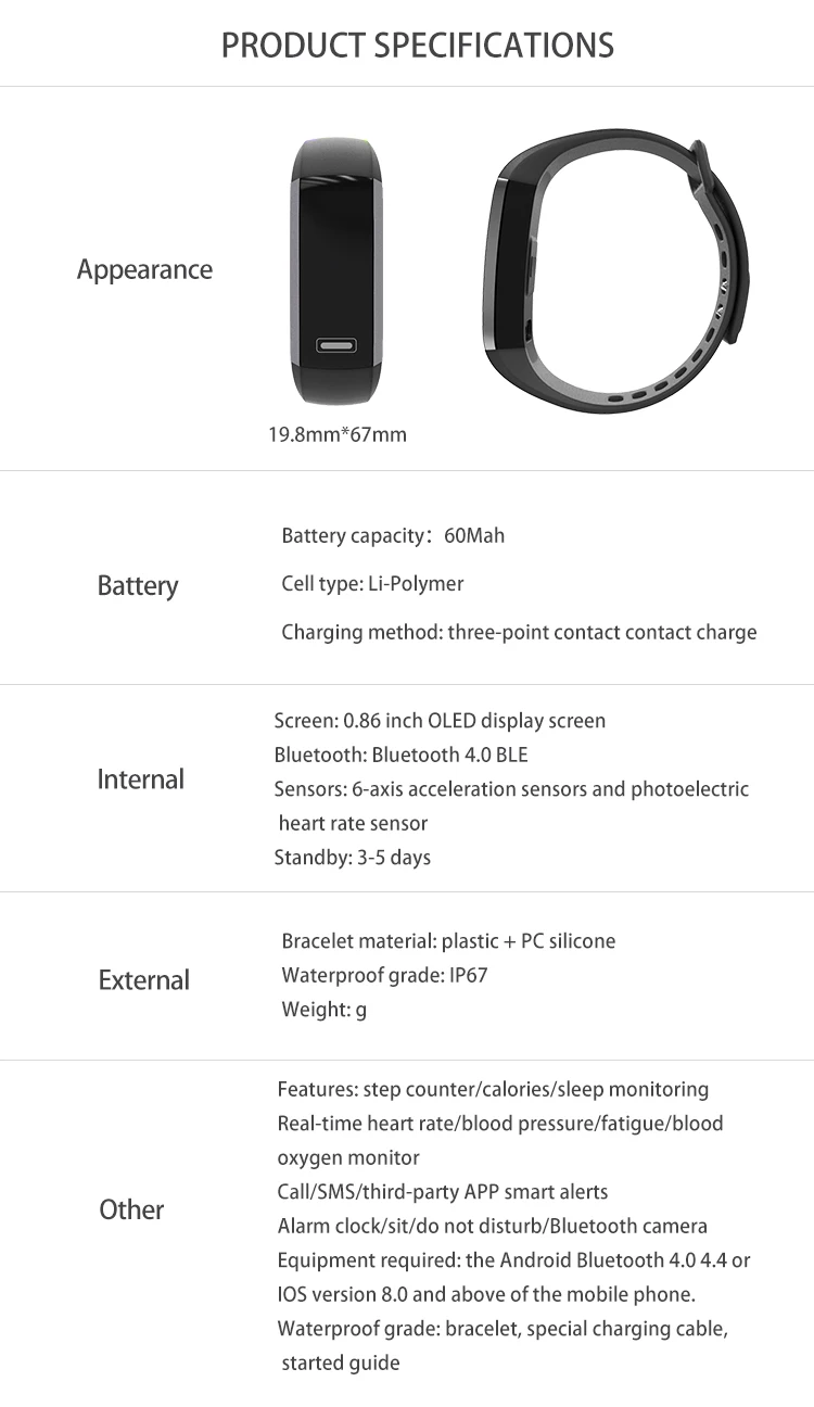 Congdi R5PRO умный Браслет IP67 фитнес-трекер часы браслет пульсометр счетчик шагов будильник браслет для tezer