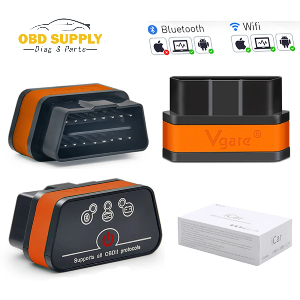 Считыватель кода Vgate iCar2 ELM327 OBD2 bluetooth-сканер Икар 1 5 wifi mini elm 327 OBDII диагностический