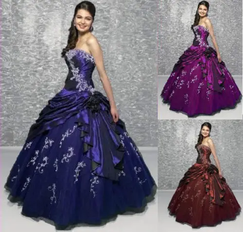 Дешевые пышное платье Vestidos 15 Anos бисероплетение вышивка вечернее бальное часть в