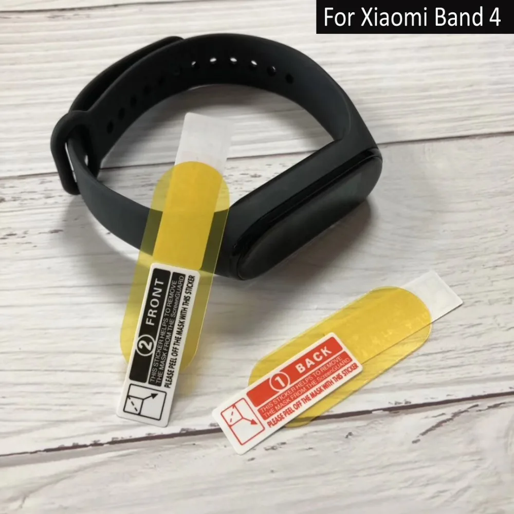 10Pcs Mi Band 4 Screen Protector Film For Mi band 4 MiBand 4 Wristband Bracelet Anti-scratch Film Not Tempered Glass