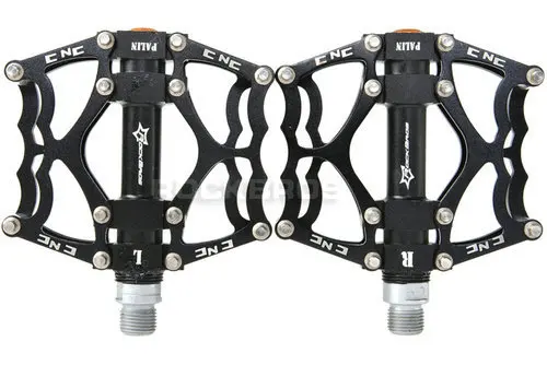Black ROCKBROS велосипедные педали MTB BMX DH Горные алюминиевые педали 9/1" с плоским подшипником/платформой велосипедные педали Аксессуары - Цвет: Black