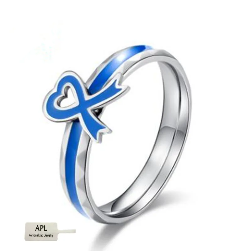 APL-тонкая синяя лента кольцо из титановой стали Универсальное для любви мужчин и