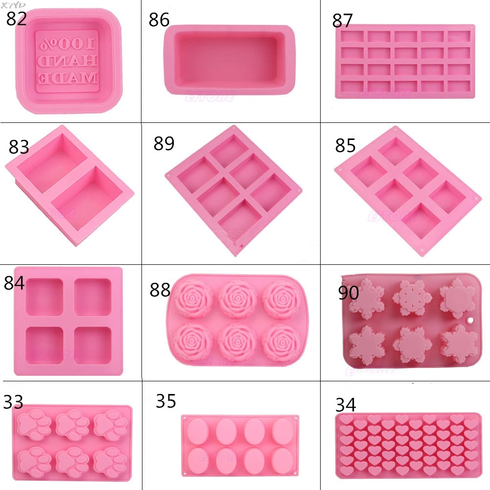 Hot Silicone Ice Cube Candy Chocolate Cake Cookie Cupcake Molds Soap Mould DIY 12 shape new silicone animal 3d mold unicorn shape ice cube candy chocolate cake cookie cupcake molds soap mould baking pan pastry tools