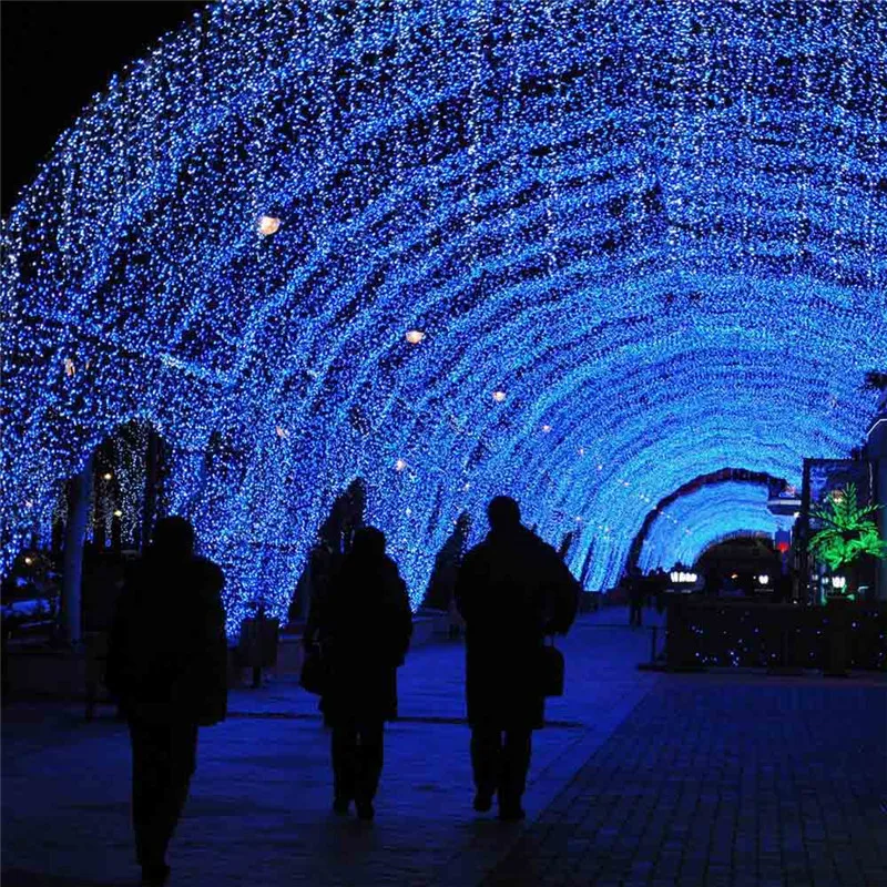 

Christmas Garland LED Curtain Icicle String Light 220V 5m 96Leds Indoor Drop LED Party Garden Stage Outdoor Decorative Light