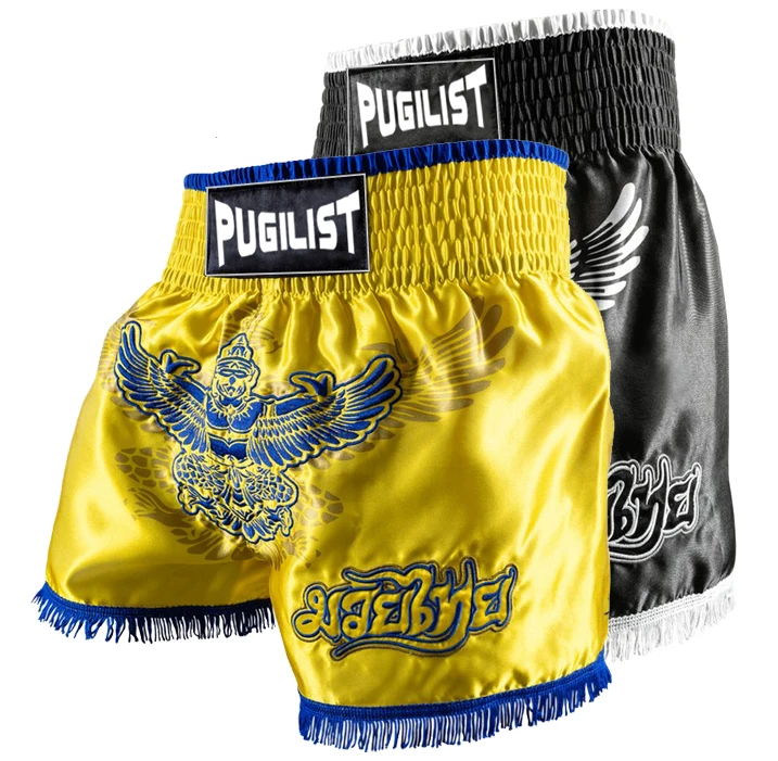 Муай Тай шорты ММА Боксер PUGILIST Ван Хаг Шорты Фитнес порошок Обучение Боксерский