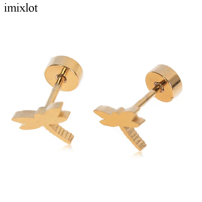 Imixlot 16 видов стилей круглые различные узоры Золотая шпилька серьги унисекс