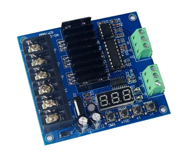 3CH DMX512 декодер 24A 3 канальный DMX контроллер с цифровым дисплеем DC5 24V|3 channel dmx