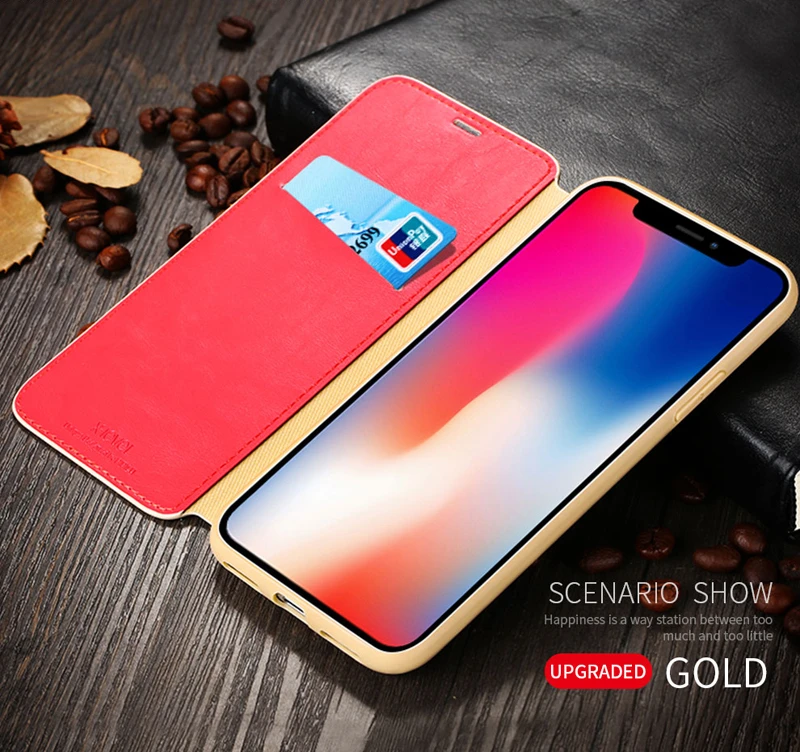 Ультратонкий чехол для Apple iPhone XS Max, кожаный чехол-книжка из ТПУ для Apple iPhone XR, флип-чехол 6 S 6 S 7Plus 8Plus