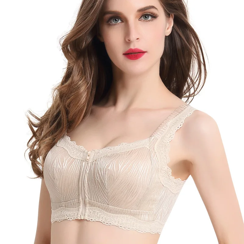 Бюстгальтер пуш ап с застёжкой спереди и широкими бретелями|Бюстгальтеры| |