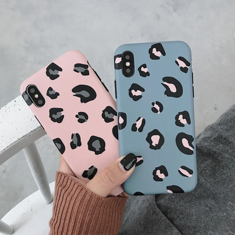 Fashion Colorful Leopard Print Phone Case For iPhone 11 Pro Max XR XS Max 8 7 6 6S Plus Cover Luxury Soft Cases For iPhone 11Pro