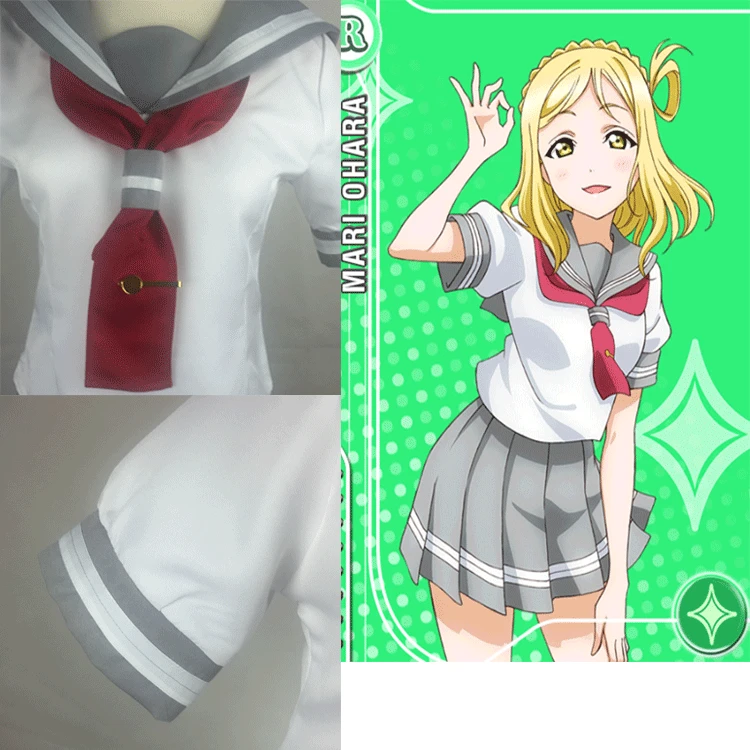 Аниме Love Live! Солнечный свет! Aqours милый костюм моряка для маскарада в натуральную