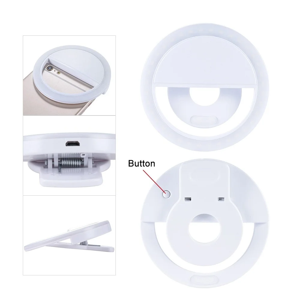 JOYTOP перезаряжаемые заполняющий свет светодио дный 36 LED камера улучшение освещения кольцо селфи фотография для ipad смартфон селфи вспышка селфи кольцо вспышка для телефона лампа для селфи