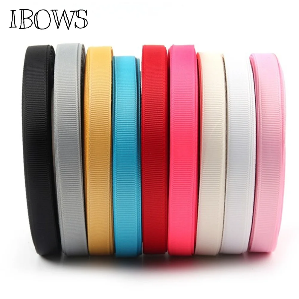 Лента Корсажная однотонная декоративная 10 мм 25 ярдов|25 yard|grosgrain ribbon rollribbon roll |