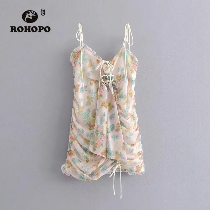 Женское шифоновое платье-карандаш без рукавов ROHOPO Пляжное Платье-карандаш с