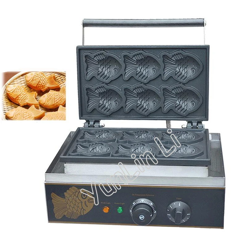 Вафельница Снэк мини-машина Taiyaki вафельница в форме рыбы электрическая машина