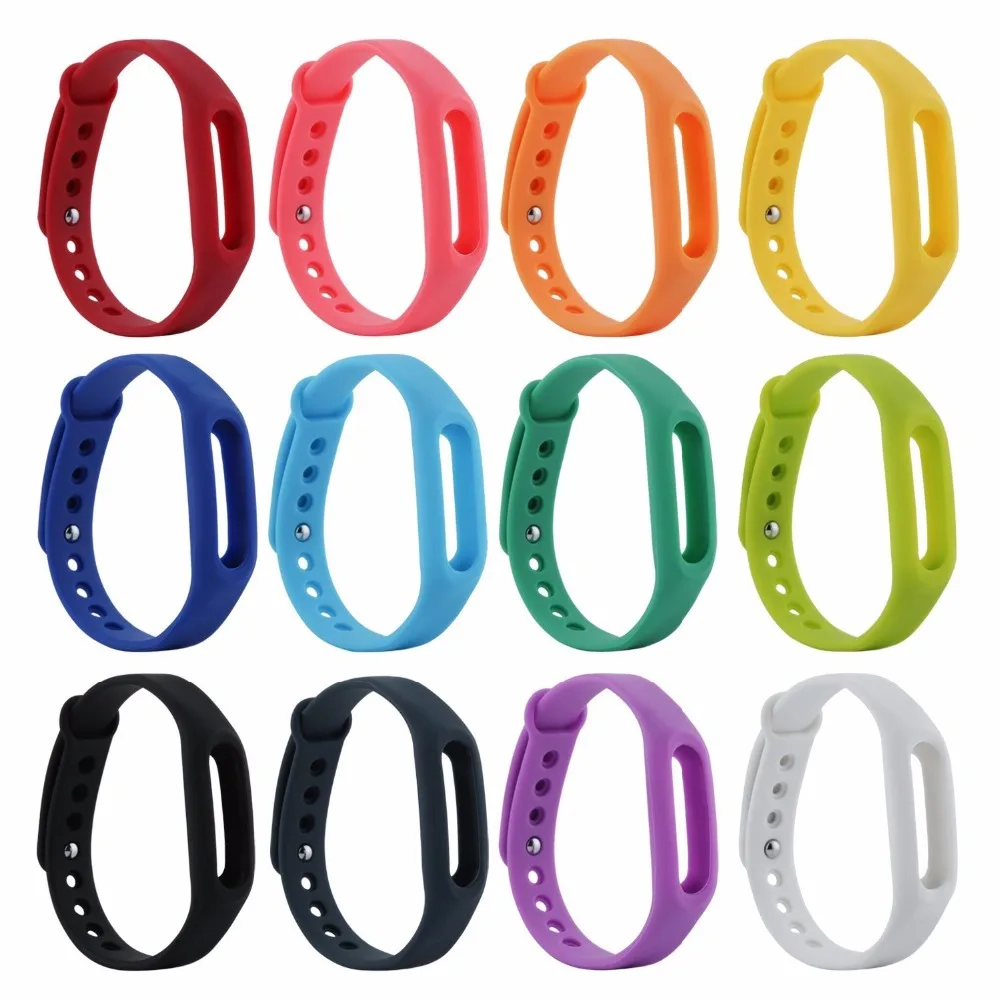 Ремешок на запястье силиконовый цветной 1 шт. Xiaomi mi браслет для band 2 умный Браслет