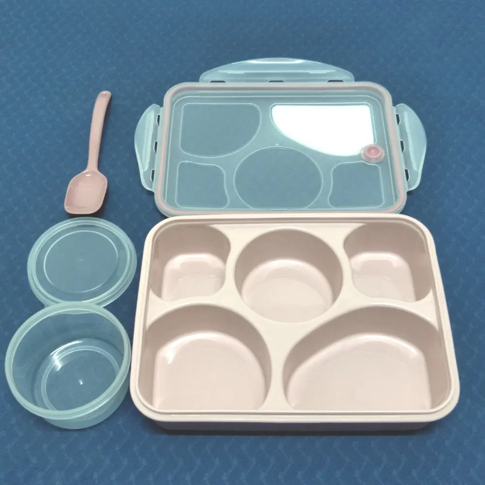 Высококачественный Ланч бокс Bento полностью герметичный пищевой контейнер с 5