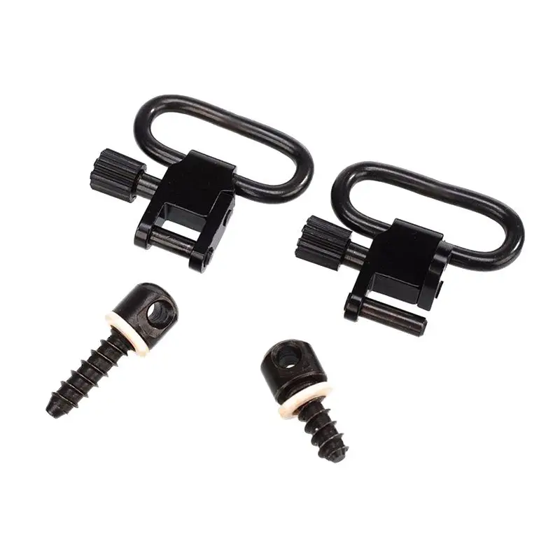 

2Pcs Quick Detach Sling Swivels Stud 1'' Hunt Accessories Kit For Gun Rifle Hunting W/Screws Sling Mount strap buckle