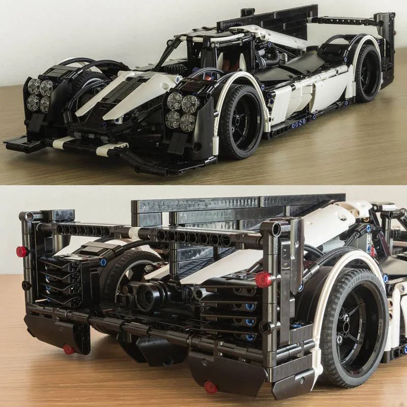 DHL leinglys Technic MOC 5530 Гибридный супер комплект гоночных автомобилей 1586 шт игрушки