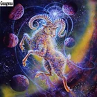 Алмазная 5D Вышивка Овен из мультфильма сделай сам, картина из страз, мозаика, вышивка крестиком, украшение для дома, наклейки на стену