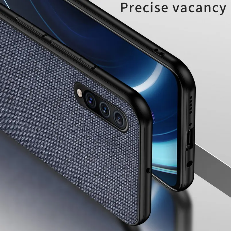 Роскошный тканевый текстурный чехол для Samsung Galaxy A50 мягкий ТПУ телефона samsung A30