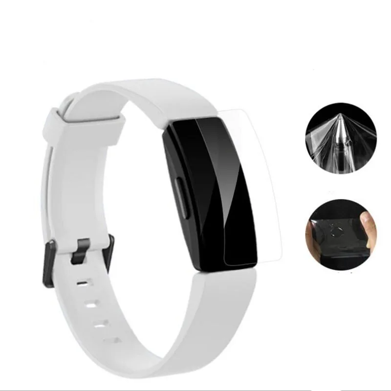 Мягкая прозрачная защитная пленка из ТПУ для смарт браслета Fitbit Inspire/ Inspire HR 2