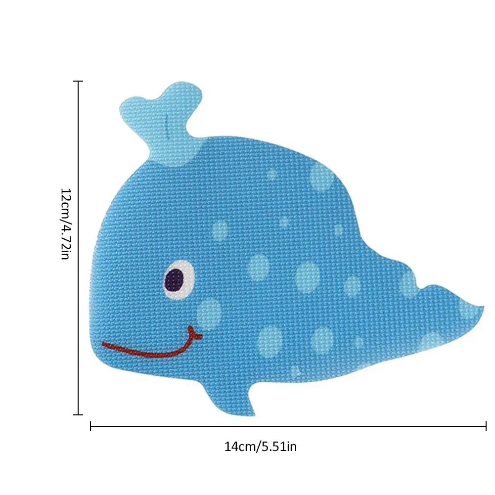 5 Pcs Innovative Whale Or Shark Pattern Non Slip Bath Stickers Strong Adhesive Tub For Bathroom Mat Shower Room Floor | Дом и сад