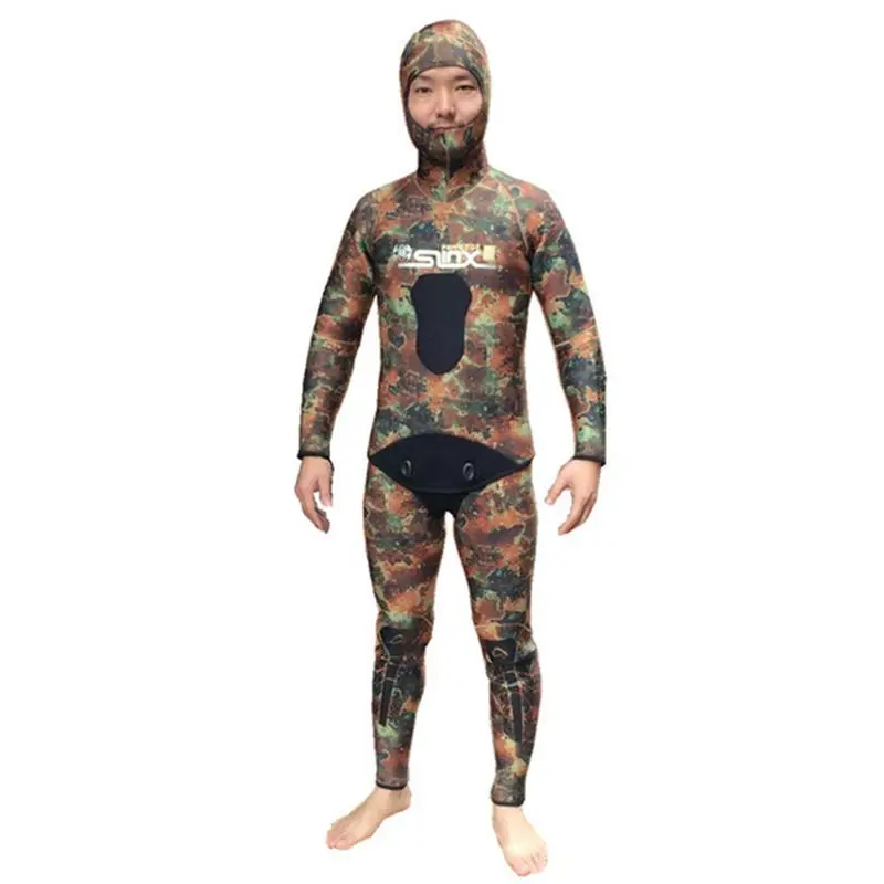 

5mm 2 Pieces per Set Cap+Bottom Neoprene Wetsuit Top